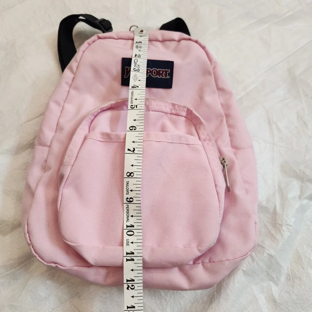 JanSport Half Pint Mini Backpack Prism Pink Small Daypack Travel Bag Y2K Style